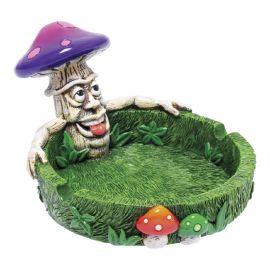 Stoned Mushroom Polystone Ashtray 3.5"