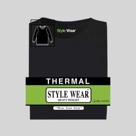 Style Wear Thermal Long Sleeve Shirts (6CT), Black, 5X Large