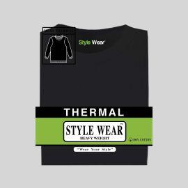 Style Wear Thermal Long Sleeve Shirts (6CT), Black, X Large