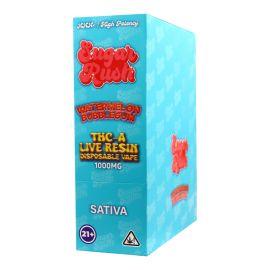 Sugar Rush THCA Live Resin Disposable (5CT), Watermelon Bubblegum (Sativa), 1 g
