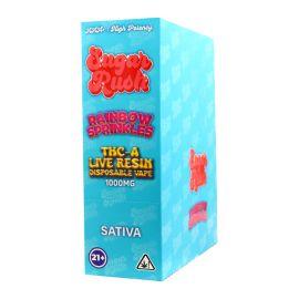 Sugar Rush THCA Live Resin Disposable (5CT), Rainbow Sprinkles (Sativa), 1 g