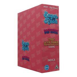 Sugar Rush THCP Live Resin Disposable (5CT), Raspberry Pop Rocks (Indica), 1 g