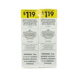 Swisher Sweets Pre-Priced Cigarillos- 2PK (30CT), 2/$1.19, Silver