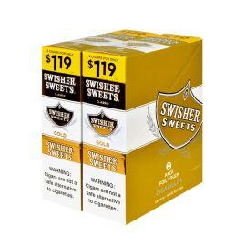 Swisher Sweets Pre-Priced Cigarillos- 2PK (30CT), 2/$1.19, Gold