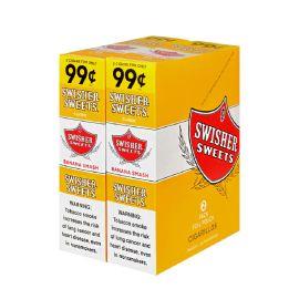 Swisher Sweets Pre-Priced Cigarillos- 2PK (30CT), 2/$.99, Banana Smash