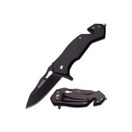 Tac Force Spring Assist 2.7in Knife, Black, 6.45in