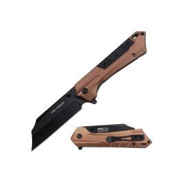 Tac Force Spring Assist 3.5in Knife, Brown, 8in