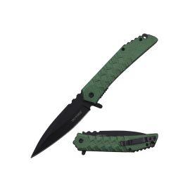 Tac Force Spring Assist 3.5in Knife, Green, 8in