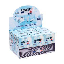 Tar Stopper Cotton Filter Tip 6mm Slim- 200PK (24CT), 6 mm