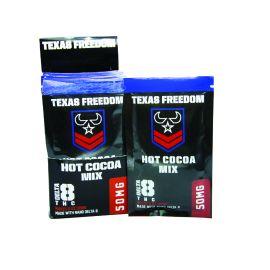 Texas Freedom CBD D8 Hot Cocoa (10CT), Chocolate, 50 mg