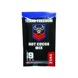 Texas Freedom CBD D9 Hot Cocoa (10CT), Chocolate, 25 mg