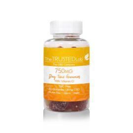 The Trusted Lab CBD + Vitamin C Day Gummies, Lemon Orange, 750 mg