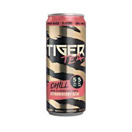 Tiger Tea D9 + CBD Green Tea, Strawberry Acai, 10 mg