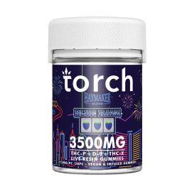 Torch Delta 9 Live Resin Haymaker Gummies- 20PK, Blue Razz, 3500 mg