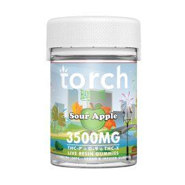 Torch Delta 9 Live Resin Haymaker Gummies- 20PK, Sour Apple, 3500 mg