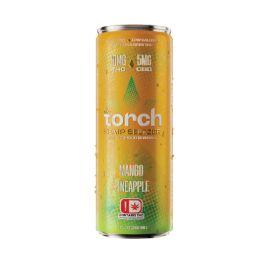 Torch D9 + CBD Infused Seltzer, Mango Pineapple, 15 mg