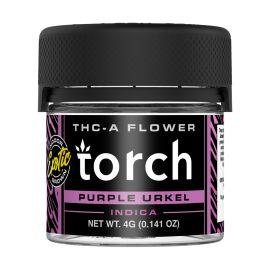 Torch Exotic Grown Indoor THC-A Flower, Purple Urkel (Indica), 4G
