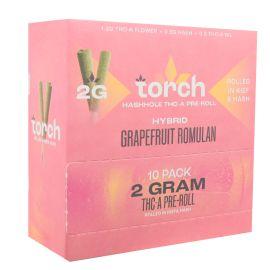 Torch Hashhole THCA Preroll (10CT), Grapefruit Romulin (Hybrid), 2 g