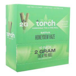 Torch Hashhole THCA Preroll (10CT), Honeydew Haze (Sativa), 2 g