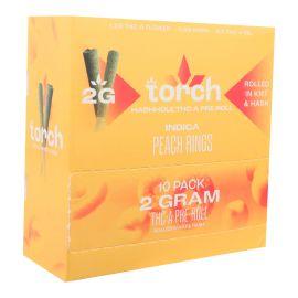 Torch Hashhole THCA Preroll (10CT), Peach Rings (Indica), 2 g