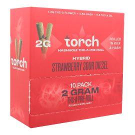 Torch Hashhole THCA Preroll (10CT), Strawberry Sour Diesel (Hybrid), 2 g