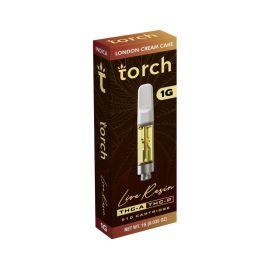Torch Live Resin THCA + THCP + D8 Cartridge (5CT), London Cream Cake (I), 1 g