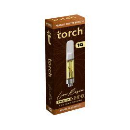 Torch Live Resin THCA + THCP + D8 Cartridge (5CT), Peanut Butter Breath (H), 1 g
