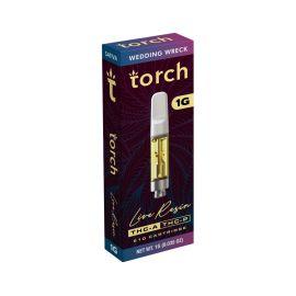 Torch Live Resin THCA + THCP + D8 Cartridge (5CT), Wedding Wreck (S), 1 g