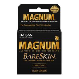 Trojan Magnum Condoms- 3PK (6CT), Lubricated, Magnum Bareskin