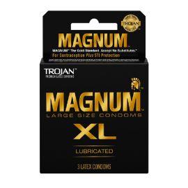Trojan Magnum Condoms- 3PK (6CT), Lubricated, Magnum XL