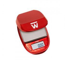 Truweigh Sonic Scale, Red, 100 g/0.01 g