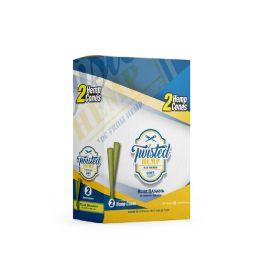 Twisted Hemp Cones- 2PK (10CT), Blue Banana