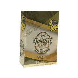 Twisted Hemp Wraps- 4PK (15CT), Plain Jane