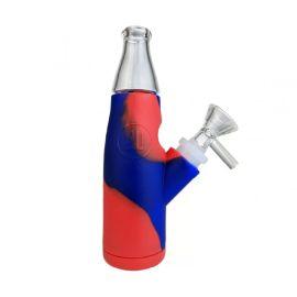 Tye-Dye Soda Bottle Silicone Water Pipe, Assorted