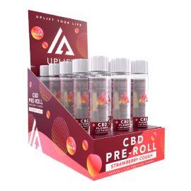Uplift CBD Prerolls (15CT), Strawberry Cough (Sativa), 1.5 g