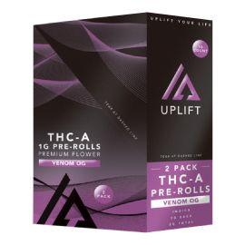 Uplift THCA Prerolls- 2PK (10CT), Venom Og, 2 g