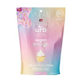 Urb Delta 10 + Delta 8 THC  Gummies- 35PK, Birthday Cake, 1750 mg