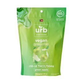 Urb Delta 10 + Delta 8 THC  Gummies- 35PK, Green Apple, 1750 mg
