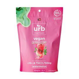 Urb Delta 10 + Delta 8 THC  Gummies- 35PK, Watermelon, 1750 mg