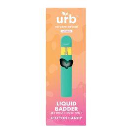 Urb Delta 8 Liquid Badder Disposable (6CT), Cotton Candy, 3 g