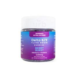 Urb Delta 8 + Delta 9 THC Gummies- 35PK, Berry Burst, 3500 mg