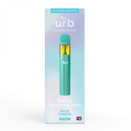 Urb THCA Saucy Diamonds Disposable (6CT), Iced Blue Freeze (Hybrid), 3 g