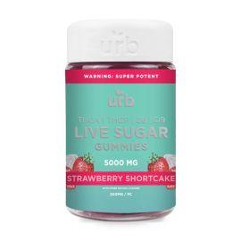 Urb THCA Live Sugar Gummies- 25PK, Strawberry Shortcake, 5000 mg