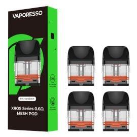 Vaporesso XROS Replacement Pods- 4PK, 0.6 ohm, 2 mL