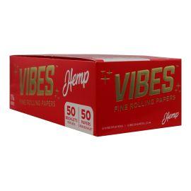 Vibes Hemp Papers- 50PK (50CT), 1.25 in, Hemp