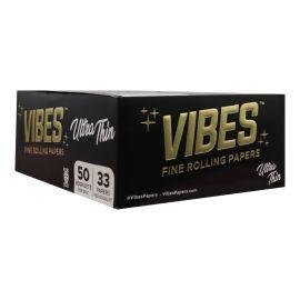Vibes Ultra Thin Papers- 33PK (50CT), King Slim, Ultra Thin