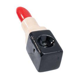 Wacky Bowlz Lip Stick Ceramic Pipe, 3.5"