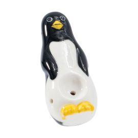 Wacky Bowlz Penguin Ceramic Pipe, 3.5"