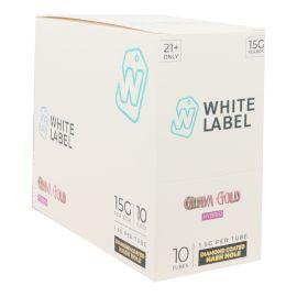 White Label THCA Diamond Coated Hash Hole Preroll (10CT), Raspberry Royal (Sativa), 1.5 g