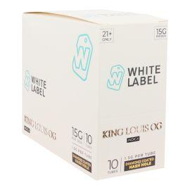 White Label THCA Diamond Coated Hash Hole Preroll (10CT), Guava Gold (Hybrid), 1.5 g